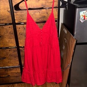 Red Sleeveless Dress